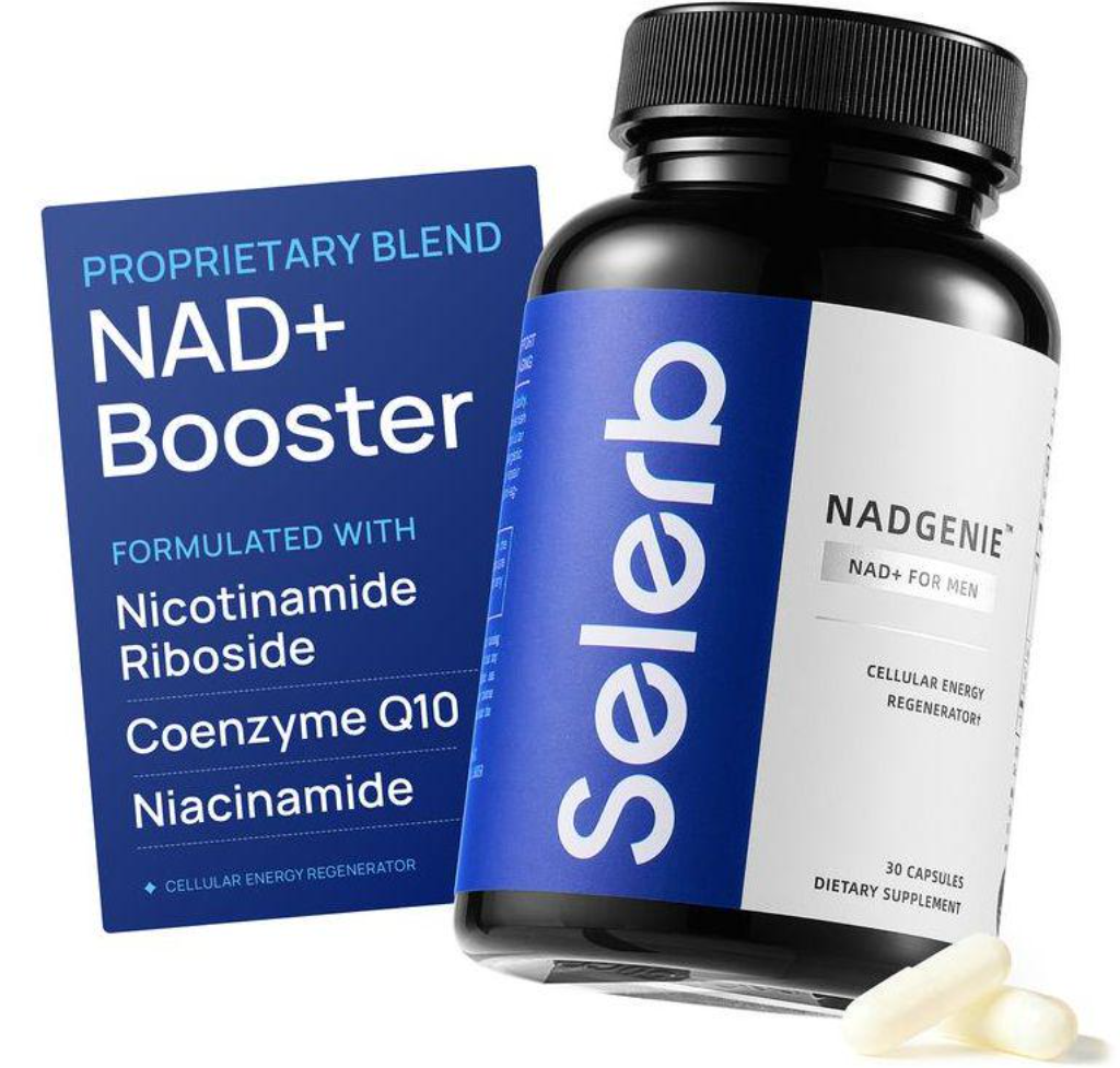 Selerb NAD+ Supplement for Men with NMN - Liposomal Complex with Trans-Resveratrol, CoQ10, Maca & Ashwagandha - Supports Cellular Renewal, Energy & Performance - 60 Capsules Dietary Healthcare Vitamins
