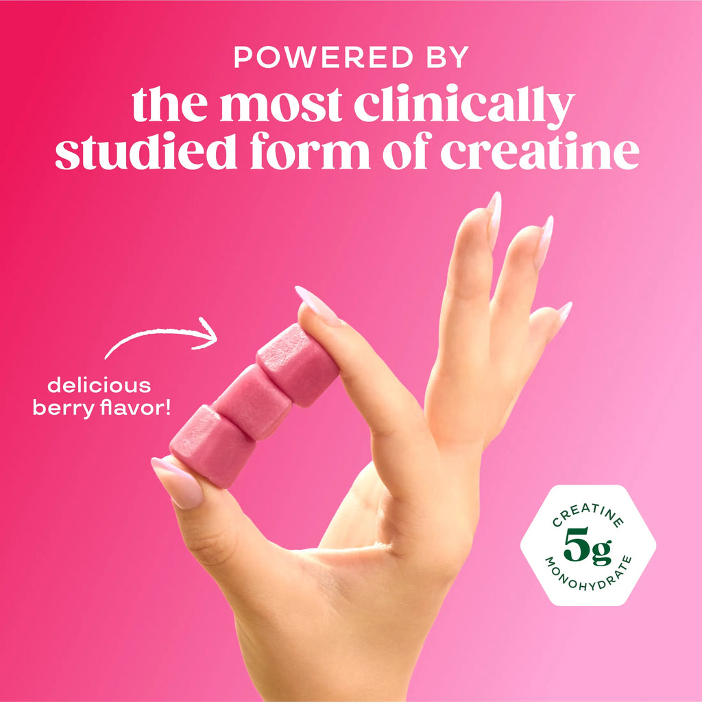 Bloom Nutrition Creatine Gummies -  Energy, Cognitive Health & Post-Workout Muscle Recovery Promotes & Muscle Improves - Creatine for Women