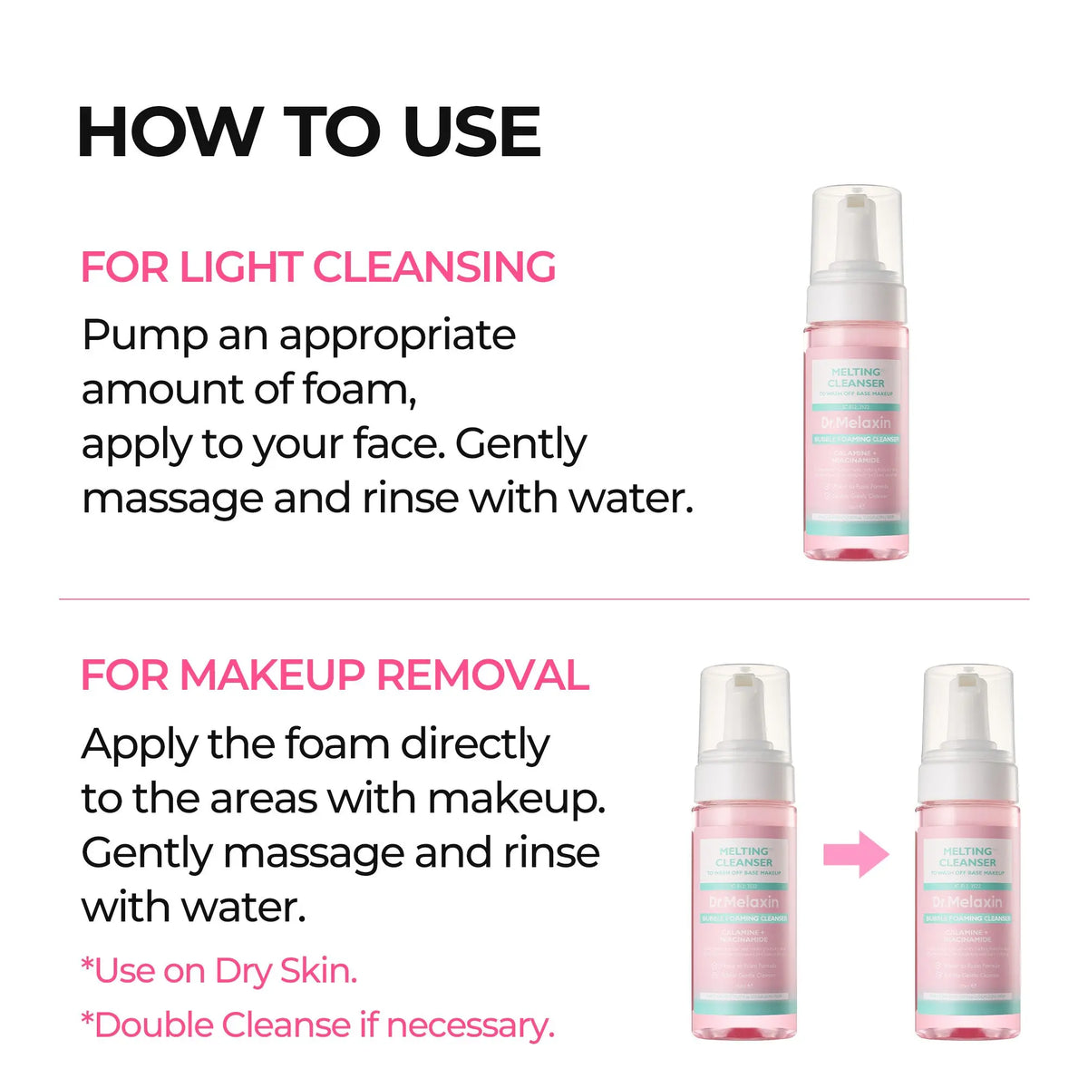 Melting Cleanse Hypoallergenic Makeup remover with Quick Bubble, Deep Pore Cleansing for all skin type, 150ml