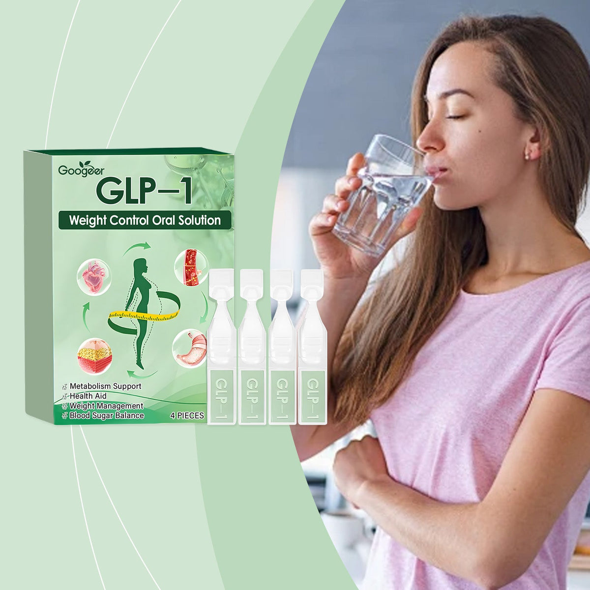 Natural Supplement, Liquid DropswithANaturalPlantExtracts, Gut & Digestivemmune &Energy Support,4Vials perBox. Dietary Healthcare
