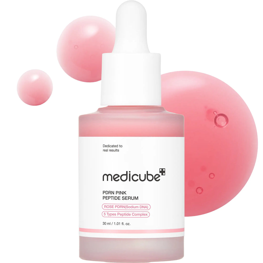 [medicube] PDRN Pink Peptide SerumㅣPink Glow SerumㅣSalmon DNA, Salmon PDRN, Peptides, Uneven Skintone, Glowy skin, Kbeauty, Korean Skincare