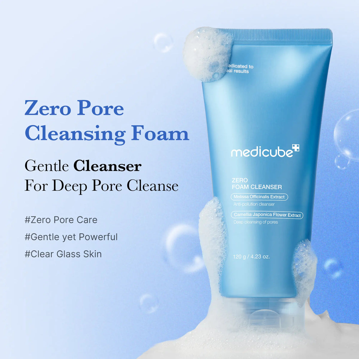 [medicube] Zero Foam Cleanser for Sensitive Skin - Sebum Control, Moisture Balance, and Pore Minimization | Korean Skincare