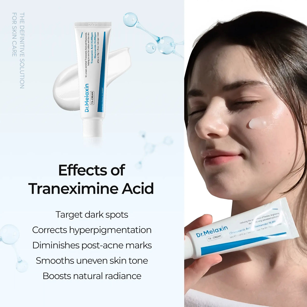 [Dr.Melaxin Official] TX Cream 50ml, Tranexamic Acid & Niacinamide Dark Spot & Hyperpigmentation Care