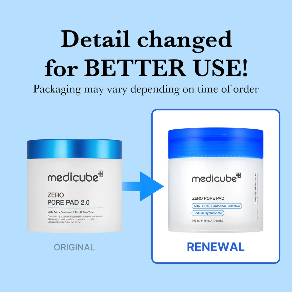 [medicube] Zero Pore Pads (AHA + BHA) |  Korean No.1 Viral Toner Pads
