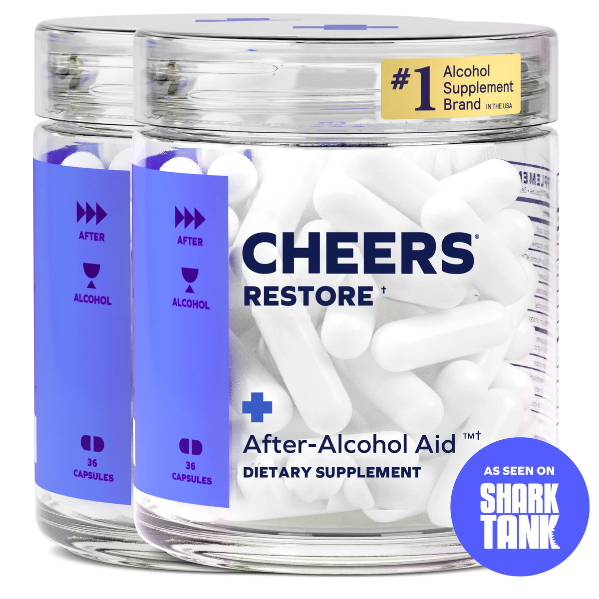 Cheers Restore | Supplement with DHM + L-Cysteine | 12 Doses | 36 ct