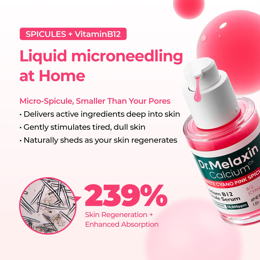[Dr.Melaxin Official] Cyano Pink Spicule Serum | Pore tightening, Brightening, Moisturizing, Wrinkles | Korean Cosmetics | 1.01 fl.oz.