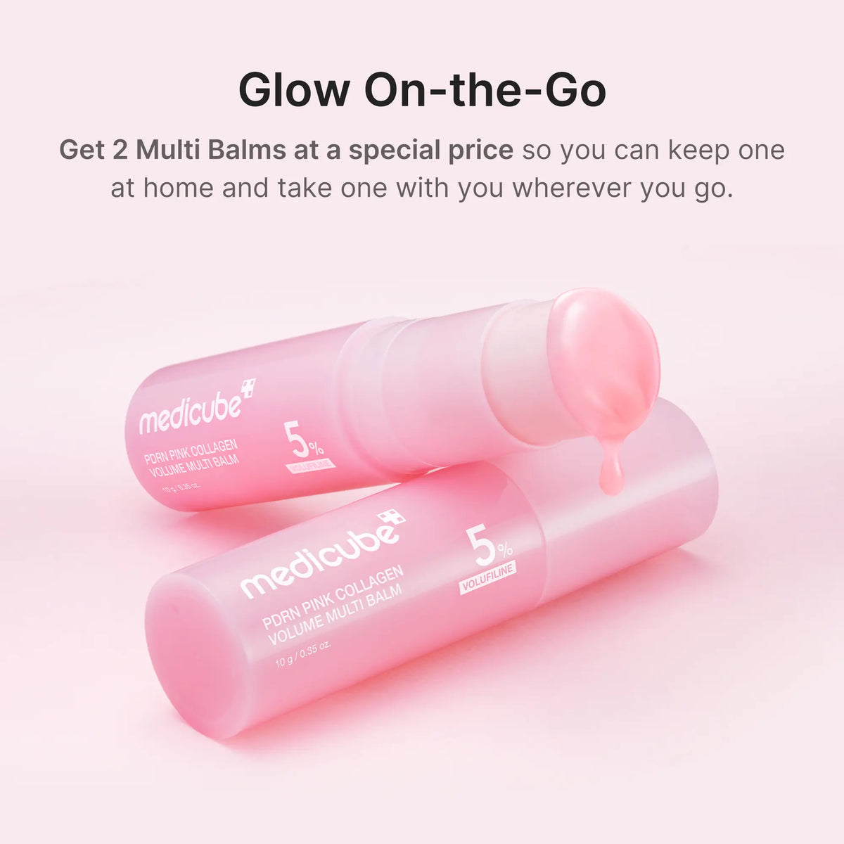 [NEW] PDRN Pink Collagen Volume Multi Balm | All In One Volufiline, PDRN, NAD Stick for Youthful-Looking, Helping Look of Fine Lines, Firming Care, Anti-Aging Care | For Under-Eyes, Neck, Forehead, Smile Lines, Lip Care | Korean Skincare