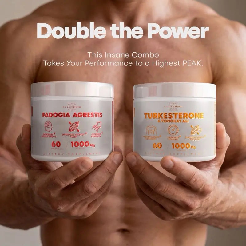 Muscle Stack – Testosterone Booster for Men – 2000mg Turkesterone, Tongkat Ali & Fadogia Agrestis – Strength, Stamina, Energy, Muscle Growth & Recovery Support – Men's T Booster Pills, Lab Tested, 120 Capsules