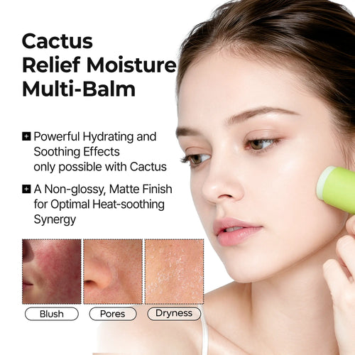 CACTOX PORE RELIEF MULTI BALM with Cactus Cooling Reduce Puffiness & Pore Tightening for Visible Pore Care Skin Repair